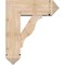 Ekena Millwork Funston Arts and Crafts Smooth Bracket w/ Offset Brace, Douglas Fir, 7 1/2"W x 20"D x 24"H BKT0806X20X24FST03SDF - alternate 4